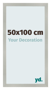 Photo Frame 50x100cm Silver Matte MDF Bologna Front Size | Yourdecoration.co.uk
