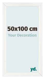 Photo Frame 50x100cm White Vintage MDF Pisa Front Size | Yourdecoration.co.uk