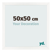 Photo Frame 50x50 cm White High Gloss MDF Bologna Front Size | Yourdecoration.co.uk
