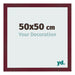 Photo Frame 50x50 cm Wine Red Swept MDF Bologna Front Size | Yourdecoration.co.uk