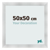 Photo Frame 50x50cm Aluminum Brushed MDF Pisa Front Size | Yourdecoration.co.uk