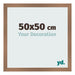 Photo Frame 50x50cm Copper Design MDF Bologna Front Size | Yourdecoration.co.uk