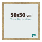 Photo Frame 50x50cm Gold Antique MDF Bologna Front Size | Yourdecoration.co.uk