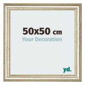 Photo Frame 50x50cm Metallic Gloss MDF Lazio Front Size | Yourdecoration.co.uk