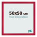 Photo Frame 50x50cm Red MDF Bologna Front Size | Yourdecoration.co.uk