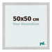 Photo Frame 50x50cm Stainless Steel MDF Bologna Front Size | Yourdecoration.co.uk