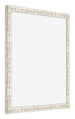 Photo Frame 50x50cm White Vintage MDF Bologna Front Oblique | Yourdecoration.co.uk