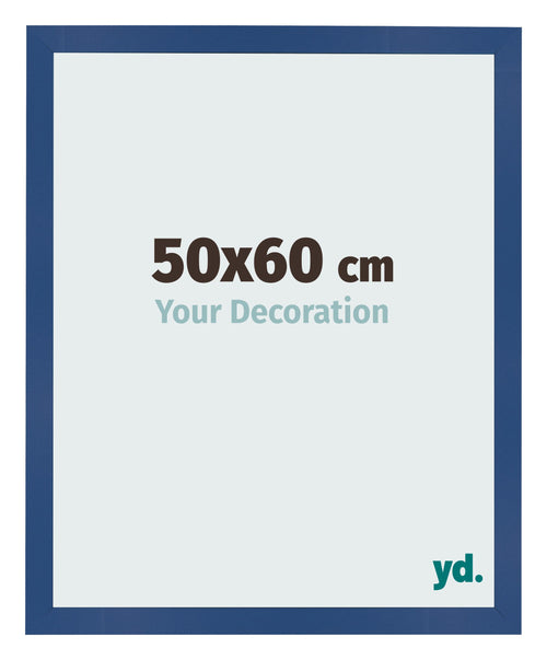 Photo Frame 50x60 cm Dark Blue MDF Bologna Front Size | Yourdecoration.co.uk