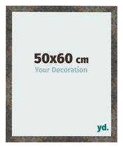 Photo Frame 50x60 cm Oxidized Metal MDF Bologna Front Size | Yourdecoration.co.uk