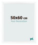 Photo Frame 50x60 cm White Matte MDF Bologna Front Size | Yourdecoration.co.uk