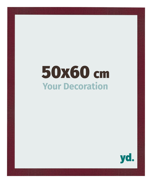 Photo Frame 50x60 cm Wine Red Swept MDF Bologna Front Size | Yourdecoration.co.uk
