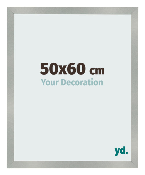 Photo Frame 50x60cm Aluminum Brushed MDF Bologna Front Size | Yourdecoration.co.uk