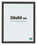 Photo Frame 50x60cm Black Woodgrain MDF Bologna Front Size | Yourdecoration.co.uk