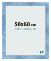 Photo Frame 50x60cm Clear Blue Swept MDF Pisa Front Size | Yourdecoration.co.uk