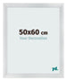 Photo Frame 50x60cm Silver Black Swept MDF Pisa Front Size | Yourdecoration.co.uk