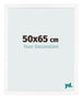 Photo Frame 50x65 cm White Matte MDF Bologna Front Size | Yourdecoration.co.uk