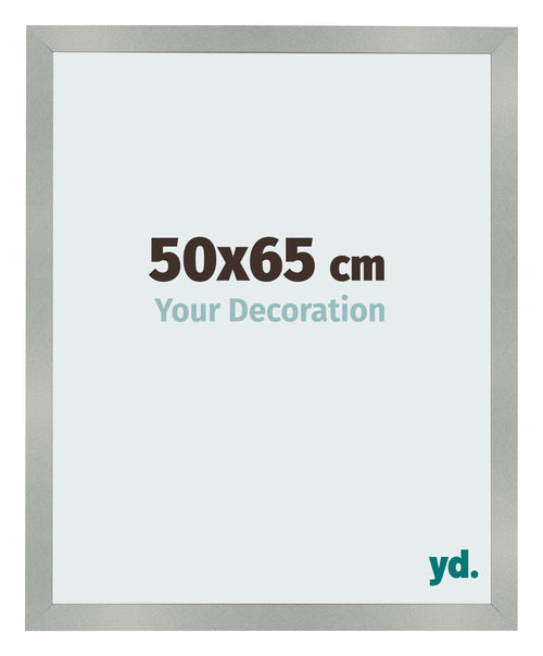 Photo Frame 50x65cm Aluminum Brushed MDF Bologna Front Size | Yourdecoration.co.uk