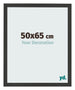 Photo Frame 50x65cm Black Woodgrain MDF Bologna Front Size | Yourdecoration.co.uk