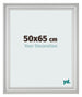 Photo Frame 50x65cm Silver Matte MDF Lazio Front Size | Yourdecoration.co.uk