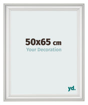 Photo Frame 50x65cm White Swept MDF Lazio Front Size | Yourdecoration.co.uk