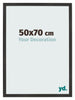 Photo Frame 50x70 cm Black Matte MDF Bologna Front Size | Yourdecoration.co.uk