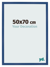 Photo Frame 50x70 cm Dark Blue MDF Bologna Front Size | Yourdecoration.co.uk