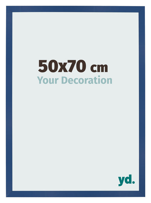 Photo Frame 50x70 cm Dark Blue MDF Bologna Front Size | Yourdecoration.co.uk