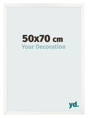 Photo Frame 50x70 cm White High Gloss MDF Bologna Front Size | Yourdecoration.co.uk