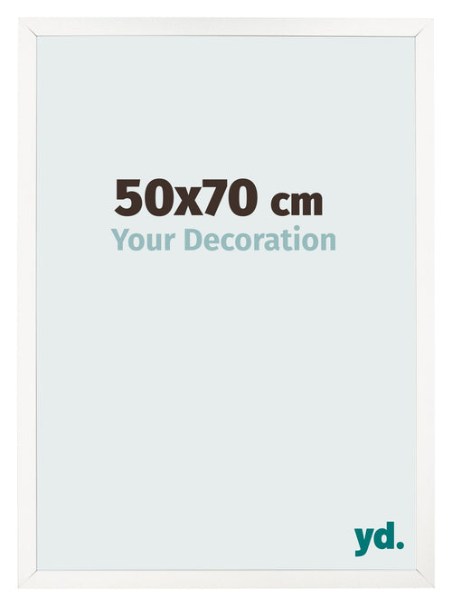 Photo Frame 50x70 cm White High Gloss MDF Bologna Front Size | Yourdecoration.co.uk