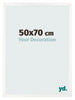 Photo Frame 50x70 cm White High Gloss MDF Bologna Front Size | Yourdecoration.co.uk