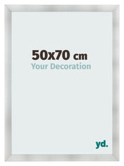 Photo Frame 50x70cm Aluminum Brushed MDF Pisa Front Size | Yourdecoration.co.uk