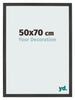 Photo Frame 50x70cm Anthracite MDF Bologna Front Size | Yourdecoration.co.uk