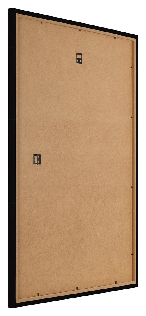 Photo Frame 50x70cm Black High Gloss MDF Bologna Back Oblique | Yourdecoration.co.uk