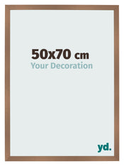 Photo Frame 50x70cm Copper Design MDF Bologna Front Size | Yourdecoration.co.uk