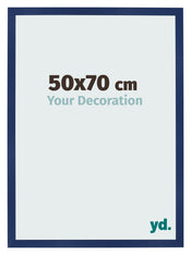 Photo Frame 50x70cm Dark Blue Swept MDF Bologna Front Size | Yourdecoration.co.uk