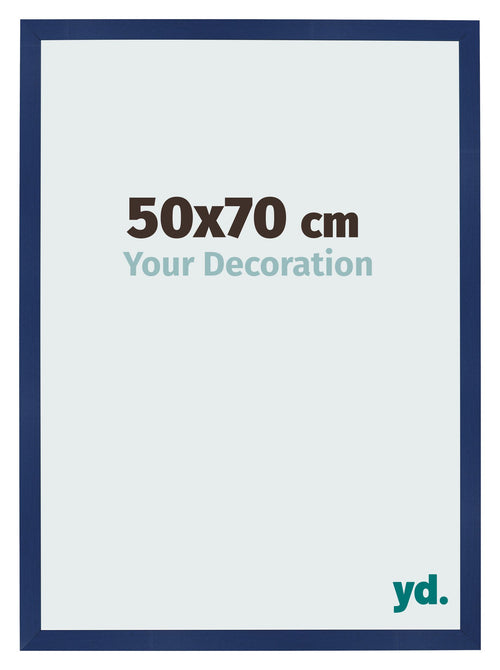 Photo Frame 50x70cm Dark Blue Swept MDF Bologna Front Size | Yourdecoration.co.uk