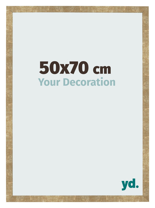 Photo Frame 50x70cm Gold Antique MDF Bologna Front Size | Yourdecoration.co.uk
