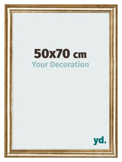 Photo Frame 50x70cm Gold Antique MDF Lazio Front Size | Yourdecoration.co.uk