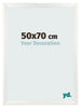 Photo Frame 50x70cm White Vintage MDF Pisa Front Size | Yourdecoration.co.uk