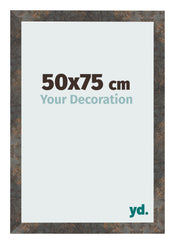 Photo Frame 50x75 cm Oxidized Metal MDF Bologna Front Size | Yourdecoration.co.uk
