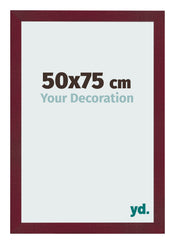 Photo Frame 50x75 cm Wine Red Swept MDF Bologna Front Size | Yourdecoration.co.uk