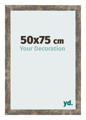 Photo Frame 50x75cm Blue Gold Melange MDF Bologna Front Size | Yourdecoration.co.uk