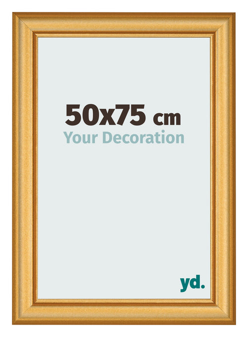 Photo Frame 50x75cm Gold Matte MDF Lazio Front Size | Yourdecoration.co.uk