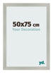 Photo Frame 50x75cm Silver Matte MDF Bologna Front Size | Yourdecoration.co.uk