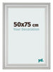 Photo Frame 50x75cm Silver Matte MDF Lazio Front Size | Yourdecoration.co.uk