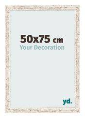 Photo Frame 50x75cm White Vintage MDF Bologna Front Size | Yourdecoration.co.uk