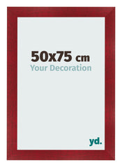 Photo Frame 50x75cm Wine Red Swept MDF Pisa Front Size | Yourdecoration.co.uk