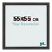 Photo Frame 55x55 cm Black Matte MDF Bologna Front Size | Yourdecoration.co.uk
