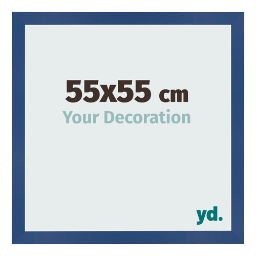 Photo Frame 55x55 cm Dark Blue MDF Bologna Front Size | Yourdecoration.co.uk