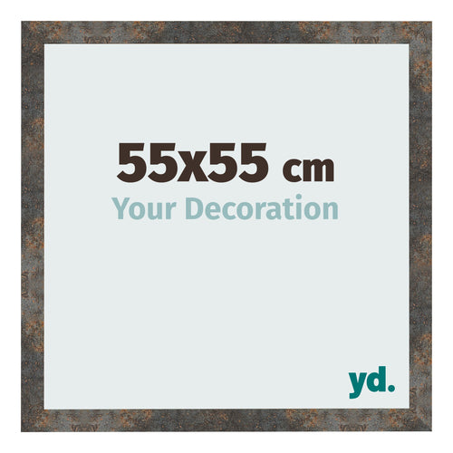 Photo Frame 55x55 cm Oxidized Metal MDF Bologna Front Size | Yourdecoration.co.uk